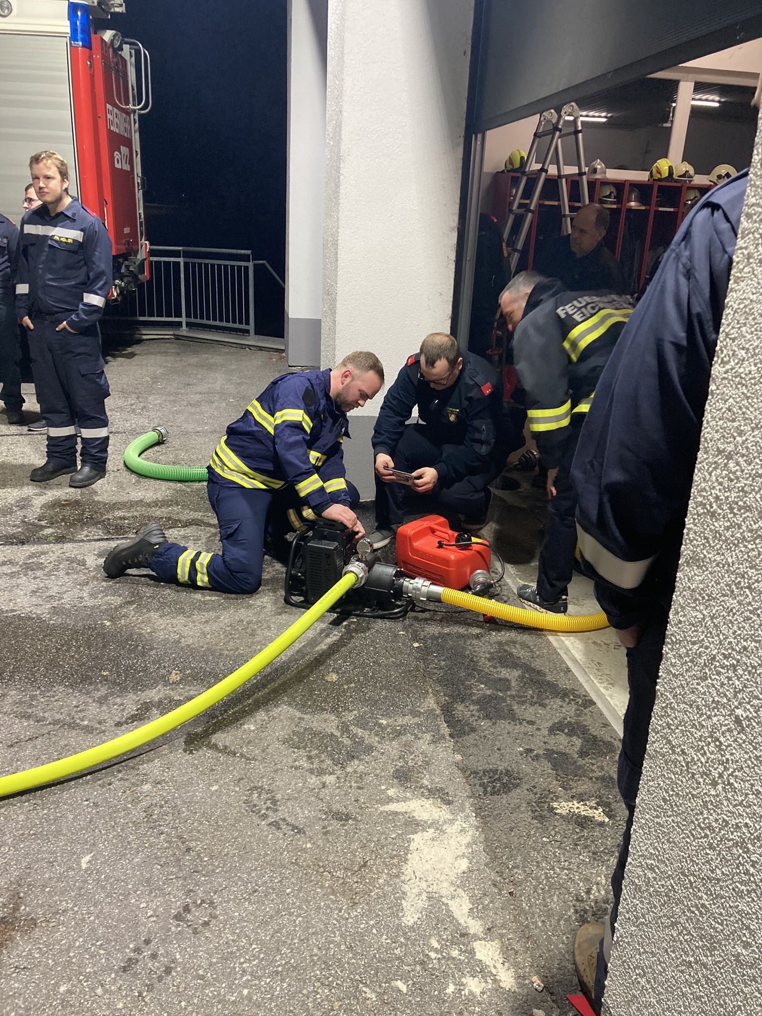 Winterschulung des UA4 zur Waldbrandbekämpfung