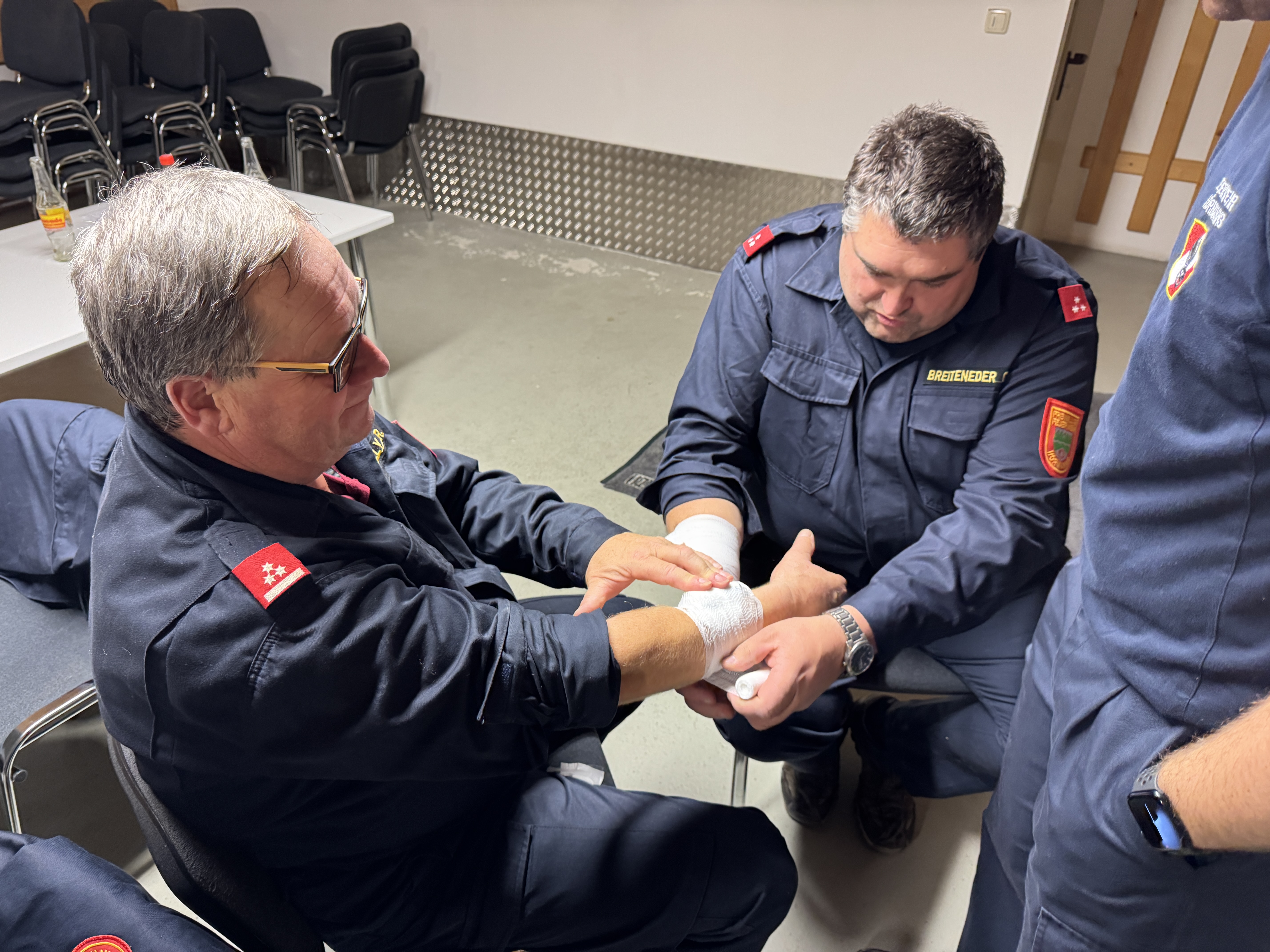 Übung zu Rettungstechniken