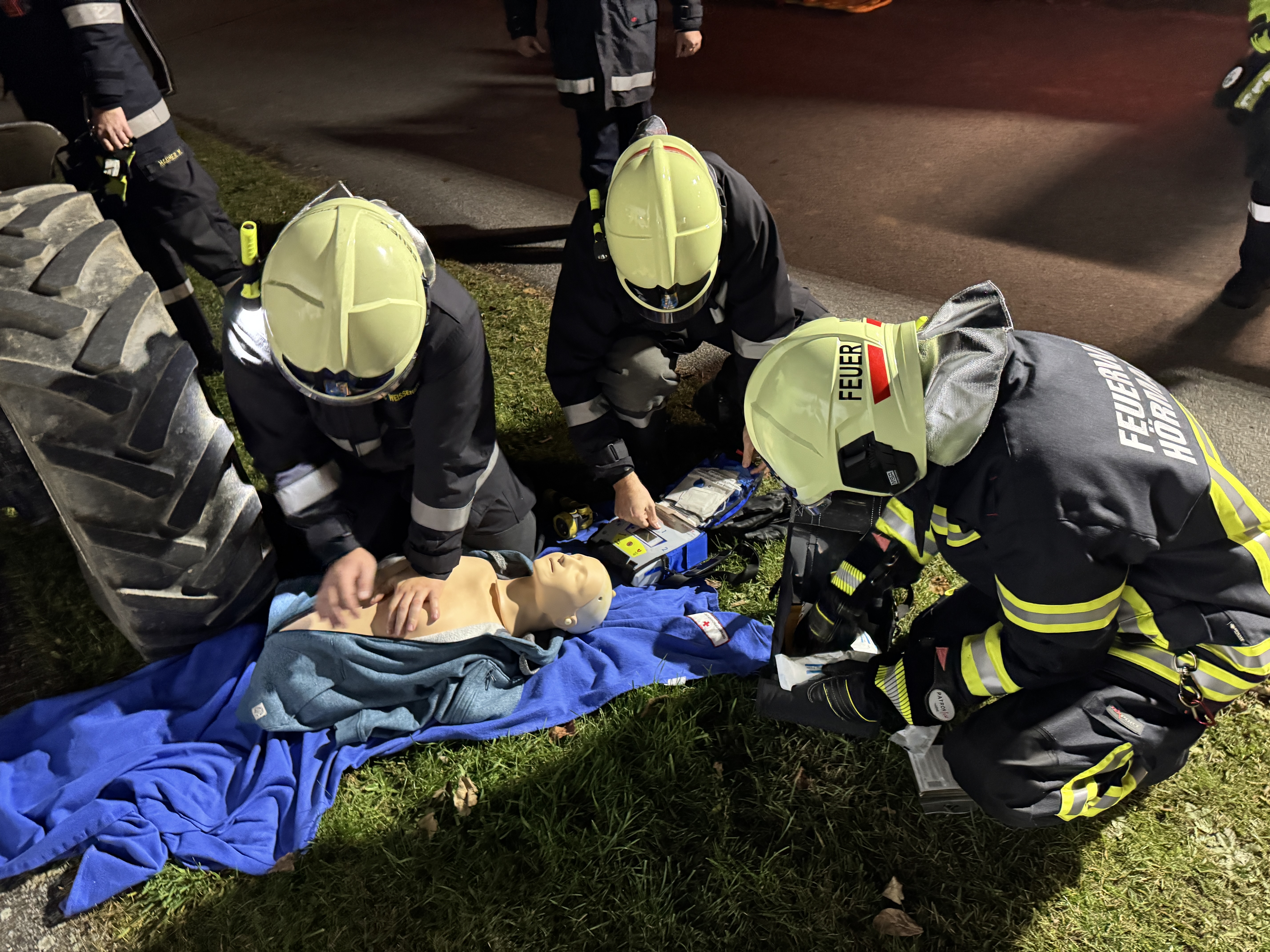 Übung zu Rettungstechniken